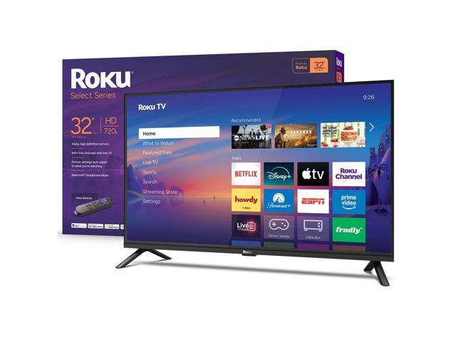 Smart TV 2026 32-Inch Select Series, 720p HD TV TV with Voice Remote Flat Screen LED Television with Wi-Fi for Streaming Live Local News,.