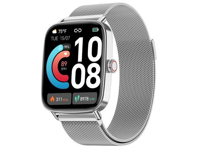 Smart Watch for Men Women, 1.85' HD Smartwatch Compatible iPhone/Samsung/Android (Answer/Make Calls), 100+ Sport Modes Fitness Tracker with Heart...