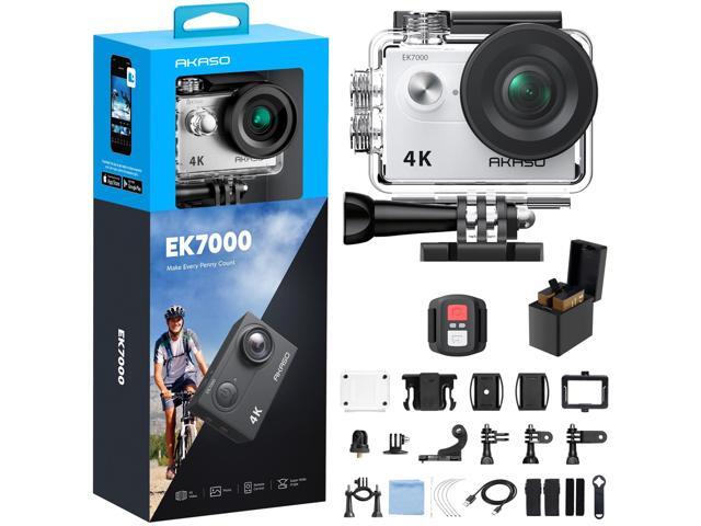 EK7000 4K30FPS 20MP WiFi Action Camera with EIS Ultra HD 131FT Waterproof Underwater Camera Remote Control 4X Zoom Support External Microphone