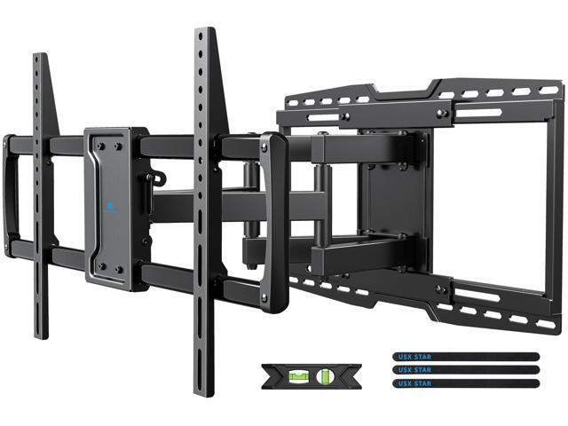 42-97' Full Motion Sliding TV Wall Mount, Fits 16' 18' 24' Wood Studs, Wall Mount TV Bracket with Smooth Swivel, Tilt, Extension, Holds up to.