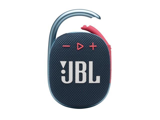 Clip 4, Blue/Coral - Portable Bluetooth 5.1 Speaker - Up to 10 Hours of Play - Waterproof & Dust Resistant - Includes Noise & Echo-Canceling.