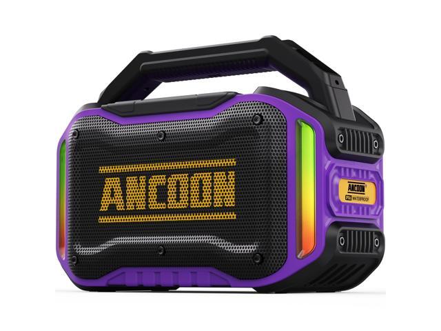 Speakers Bluetooth Wireless: 80W(Peak) Loud Speaker with Bass, 20H Playtime, IPX6 Waterproof, Large Jobsite Speakers for Work, Outdoor, Workshop,...