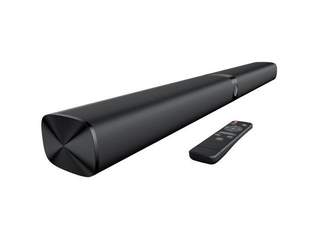 Sound Bar for Smart TV, Soundbar with Bluetooth/ARC/Opt/AUX Connect, Auto Volume Boost, 3 Equalizer Modes, 2 in 1 Detachable Soundbar for.