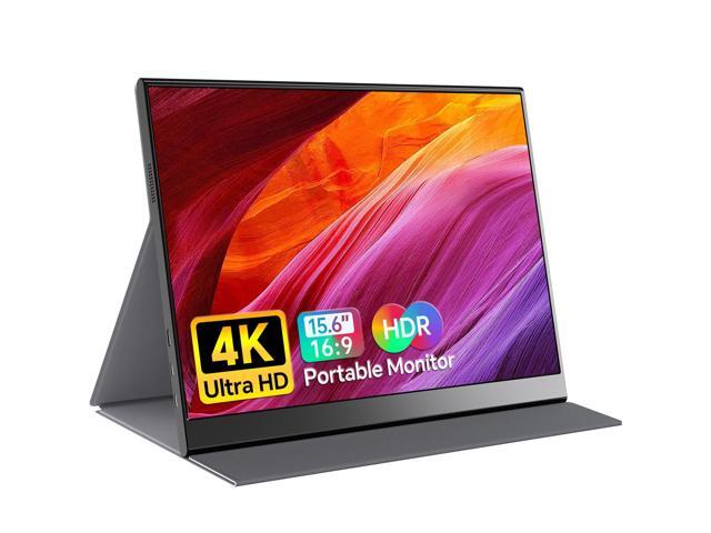 4K Portable Monitor 15.6' 3840x2160 UHD USB-C HDMI Laptop Monitor, 100% RGB IPS Computer Gaming Display HDR Travel Monitor w/Speakers & Smart Cover...