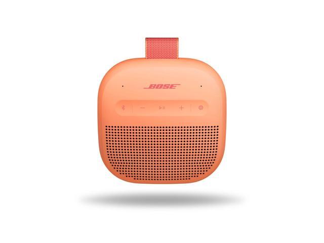 SoundLink Micro Portable Bluetooth Speaker (2nd Gen), Wireless Outdoor Speaker, Up to 12 Hours Battery Life, Waterproof and Dustproof, Sunset Peach.