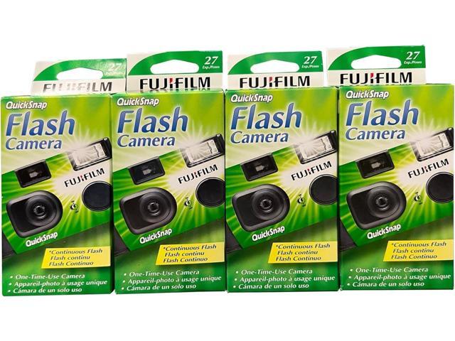 QuickSnap Flash 400 One Time Use 35mm Camera with Flash, 27 Exposures, 4-Pack