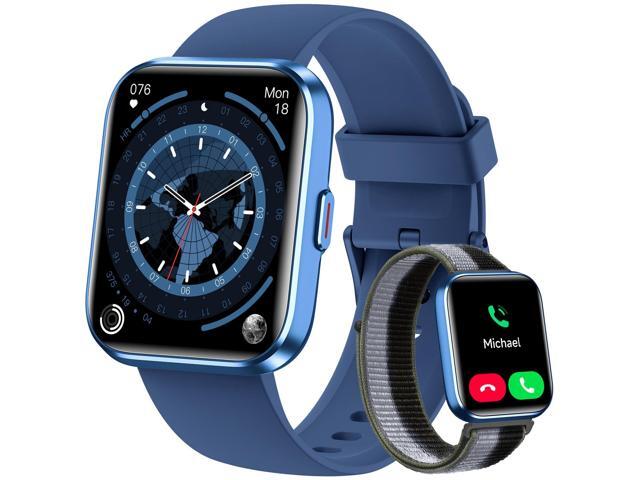 Smart Watches for Men, 1.8' Fitness Tracker for Android & iPhone, Answer/Make Calls, Alexa Built-in, Heart Rate/Sleep/SpO2 Monitor Smartwatch, IP68.