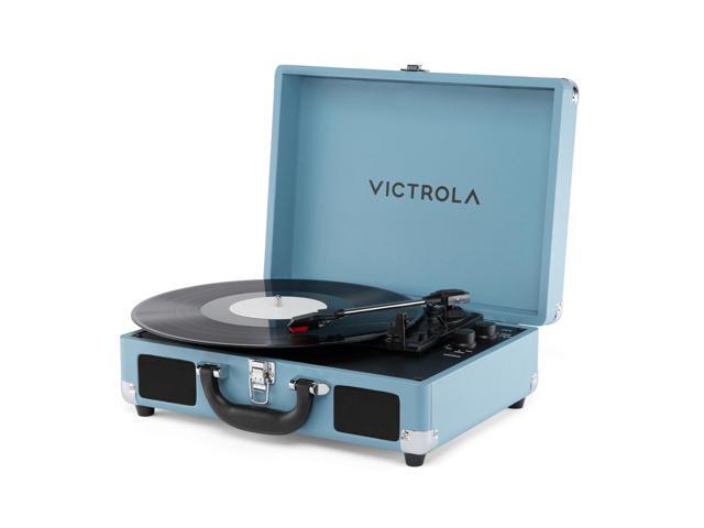 Journey II (2025 Model) Bluetooth Suitcase Record Player Built-in Stereo Speakers with Enhanced Bass, 3-Speed Turntable, Bluetooth Input and...