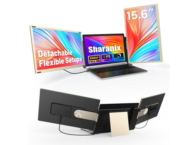 Laptop Screen Extender, 15.6' Detachable Triple Portable Monitor, 1080P FHD IPS Display, Sturdy & Durable, USB-C/HDMI Plug-Play Monitor Extender...