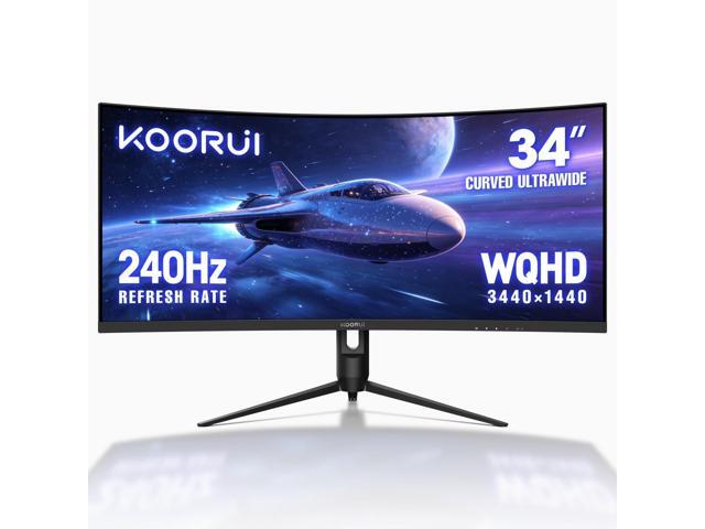 34' Ultrawide Curved Gaming Monitor, 240Hz, WQHD 3440×1440, 1500R Immersive Display, Adaptive Sync, 1ms, DIC-P3 98%, HDR400, HDMI 2.1/DP 1.4, VESA,...