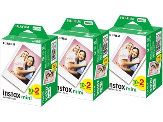 16437396 Instax Mini Twin Pack Picture Format Instant Daylight Film Pack of 3 (60 Shots)