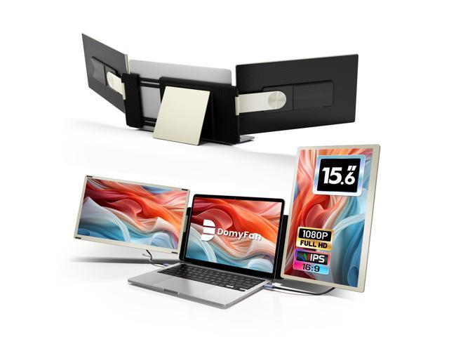 15.6' Laptop Screen Extender, 120% sRGB FHD 1080P IPS Triple Portable Laptop Monitor Extender with Type-C USB HDMI Plug-Play for Mac, Windows,...