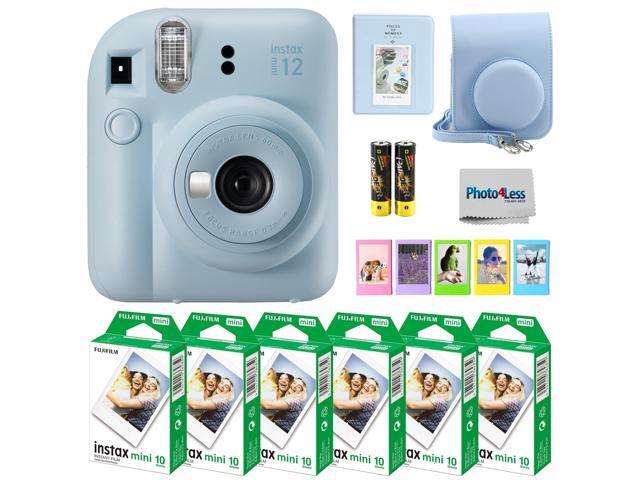 Instax Mini 12 Instant Camera Bundle with Instax Mini Instant Film Value Pack (60 Sheets) with Accessories Including Protective Case, Strap, Photo.