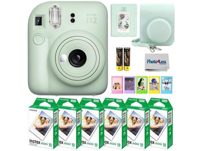 Instax Mini 12 Instant Camera Bundle with Instax Mini Instant Film Value Pack (60 Sheets) with Accessories Including Protective Case, Strap, Photo.