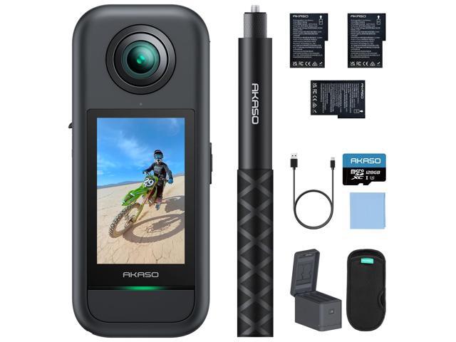360 Action Camera Creator Combo- 5.7K 360 Video with 1/2' 48MP Sensors, 72MP 360 Photo, 360-SuperSmooth, Invisible Selfie Stick, 360° Horizon Lock,.