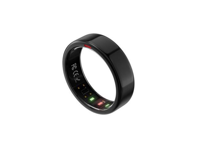 Gen 2 Titanium Smart Ring for Women & Men, Sleep & Heart Rate Tracker, No Subscription, Size Before You Buy (Polished Black, 8)