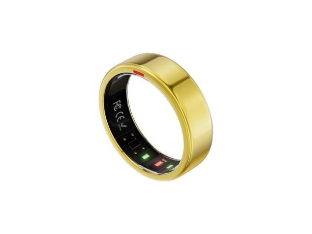 Gen 2 Titanium Smart Ring for Women & Men, Sleep & Heart Rate Tracker, No Subscription, Size Before You Buy (Polished Gold, Size 9)