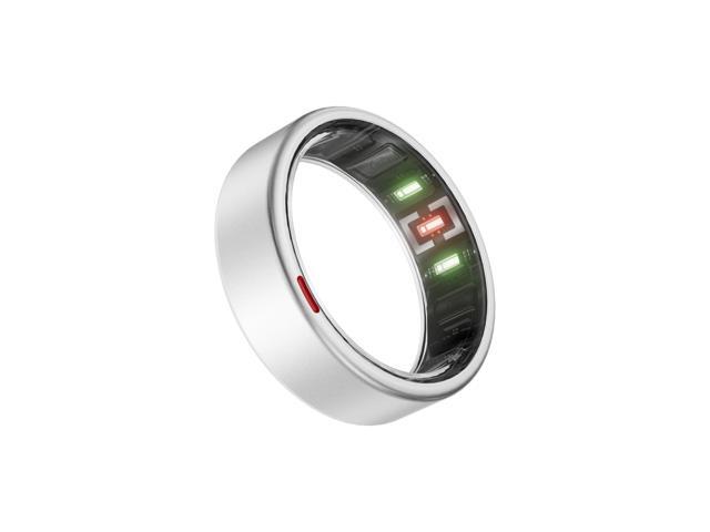 Gen 2 Titanium Smart Ring for Women & Men, Sleep & Heart Rate Tracker, No Subscription, Size Before You Buy (Silver, 8)