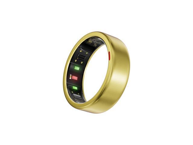 Gen 2 Titanium Smart Ring for Women & Men, Sleep & Heart Rate Tracker, No Subscription, Size Before You Buy (Gold, 12)