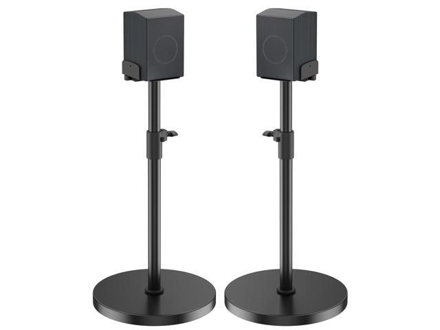 Speaker Stands Pair for Samsung HW-Q990H/Q990F/Q990D/Q930H/Q930F - Height Adjustable Extend 29 to 37.5, Dual Side Clamp Surround Speaker Stand for...