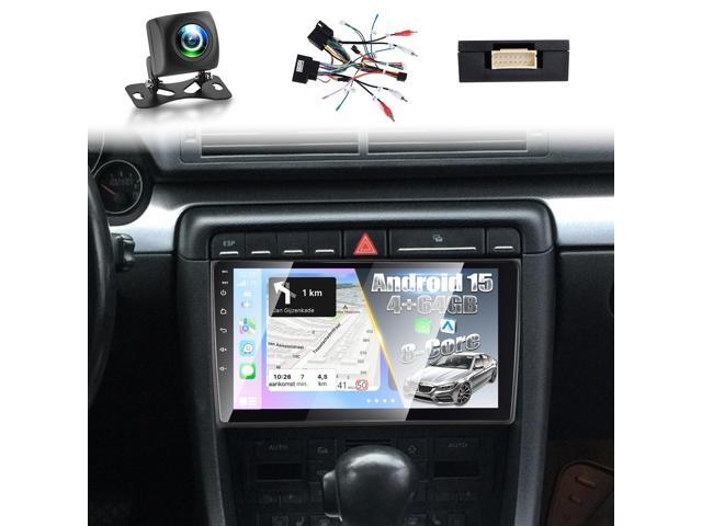 [8 Core 4+64G] for Audi A4 S4 RS4 2002-2008 Upgrade Radio, 9 inch IPS Touchscreen Android Carplay Stereo - 3D Car Model, Cooling Fan, 5G/WiFi, GPS,...