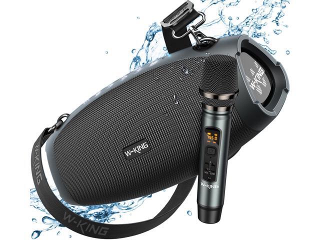 Portable Loud Bluetooth Speakers with Wireless Microphone, (120W Peak) 70W Outdoor Speaker Bluetooth Wireless Waterproof, Triple Passive...