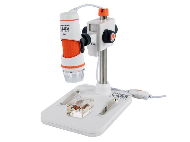 Labs Digital 5MP Handheld Microscope Adjustable Focus 20x200x Magnification Compatible with Windows, Mac Great for Educators, Hobbyists, &...