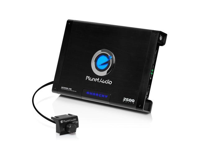 AC2500.1M Monoblock Car Amplifier - 2500 Watts Max Power, 2/4 Ohm Stable, Class A/B, Mosfet Power Supply, Remote Subwoofer Control