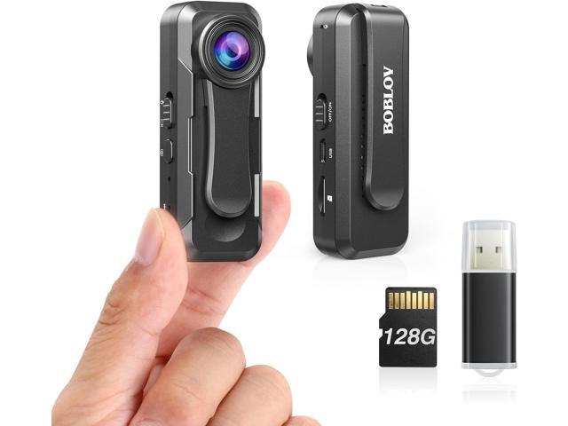 W1 1080P 128GB Body Camera, Wearable Camera Support 90 Minutes with Loop Recording, Easy to Use and Take for Traveling, Walking, Law Enforcement.