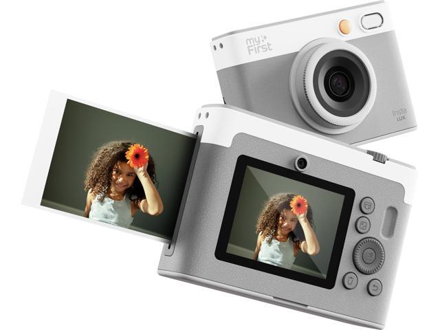 Camera Insta Lux Instant Print Camera, Gray
