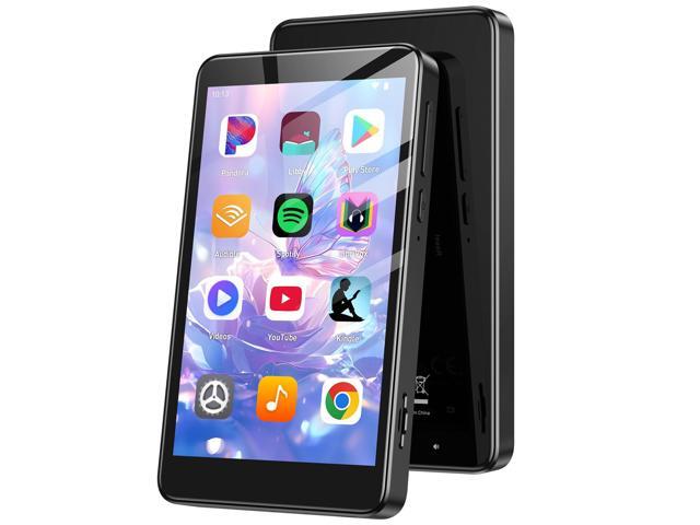 160GB MP3 Player with Bluetooth and WiFi, T08X 4'' Android 14 MP4 Music Player with Spotify, Audible, APP Store, Up to 1TB, Black