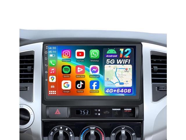 [4GB RAM + 64GB ROM] Car Radio for Toyota Tacoma 2005-2015, 9 Inch 1280 * 800 Touch Screen Car Stereo with Wireless CarPlay & Android Auto.