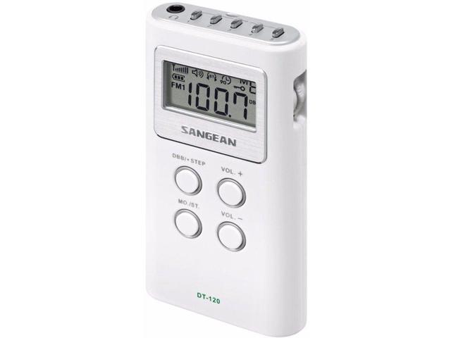 America, Inc. dt-120-white DT-120 AM/FM Stereo PLL Synthesized Pocket Receiver