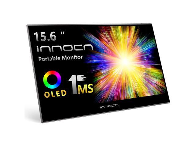15.6' OLED Portable Monitor Full HD 1080P 100% DCI-P3 1MS 100000:1 USB Computer Mini HDMI Travel Monitor Photo Video Editing Second Ultra Slim for...