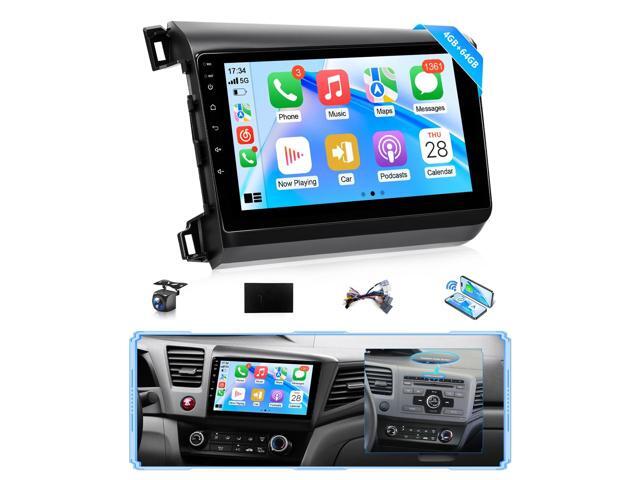 8Core 4G + 64G Android Car Stereo for Honda Civic 2012 to 2015 Apple CarPlay Android Auto, 9IN IPS Touch Screen for Civic Car Play Unit with GPS...