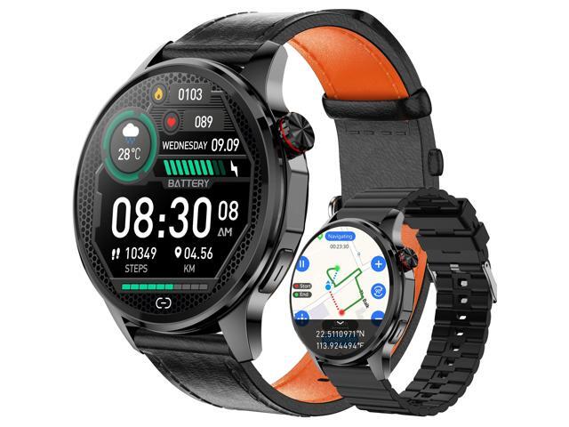 Smart Watch for Men with GPS Offline Maps, 1.46'AI Smartwatch, BT Call/Text Reply, Heart Rate/ Sleep Monitor/Health Analysis, 100+ Sports, 5ATM...