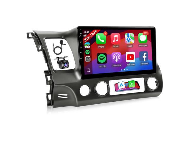 for Honda Civic 2006-2011 Radio with Premium Audio System - 10.1 Inch Touch Screen for Civic Stereo with Wireless Carplay/Android.