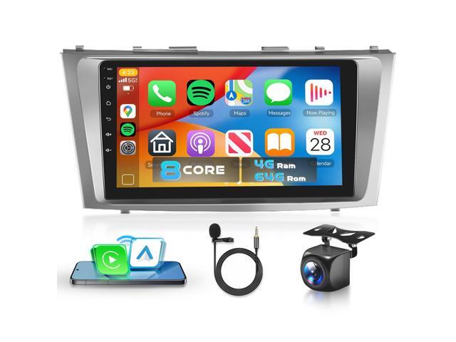 Qualcomm 8Core Radio for Toyota Camry 2006-2011 Car Stereo with 9inch 1280x720P QLED Touch Screen 5.1Bluetooth 5G WiFi DSP FM Wireless CarPlay.