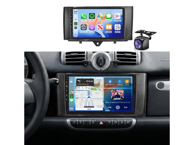 4G+64G Car Radio Stereo for Mercedes Benz Smart Fortwo 2011-2015, 9inch IPS Touch Screen/Android 15/Wireless CarPlay/Android Auto/32.