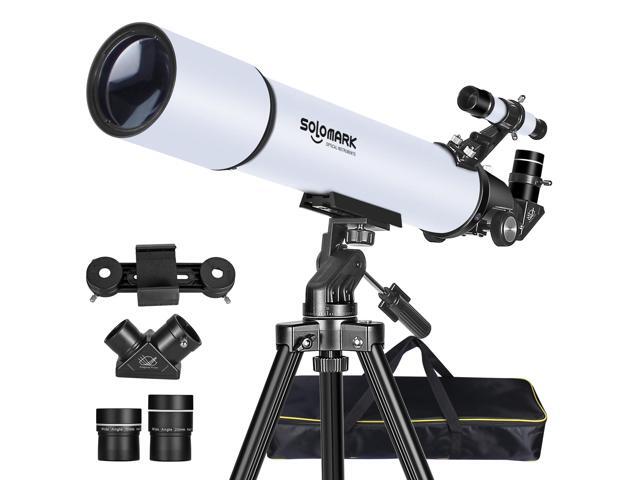 Telescope for Adults High Powered, 80mm Aperture 900mm Professional Refractor Telescope for Adults & Beginners, Compact and Portable Travel.
