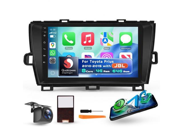 Qualcomm Octa-Core 4G+64G Car Radio Stereo for Toyota Prius 2010-2015(with JBL), 9-Inch 1280P QLED Touchscreen Radio with Wireless Carplay Android...
