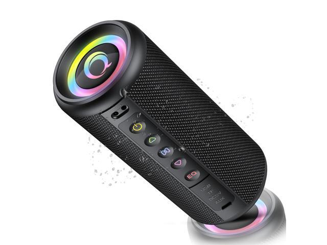 Portable Bluetooth Speaker, 2026 Bluetooth 5.4 Wireless Speaker with 20W HD Stereo Sound, 20H, LED Lights, IP7, TWS Pairing, Built-in Mic, for...