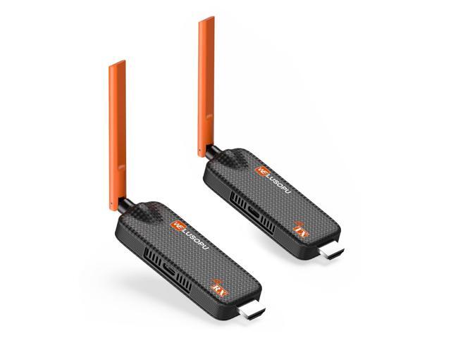 Wireless HDMI Transmitter and Receiver, 4K/1080P, 5.8G, 656FT, Up to 6 RXs HDMI Splitter for Streaming Video/Audio from Laptop, PC, CCTV, Cable Box...