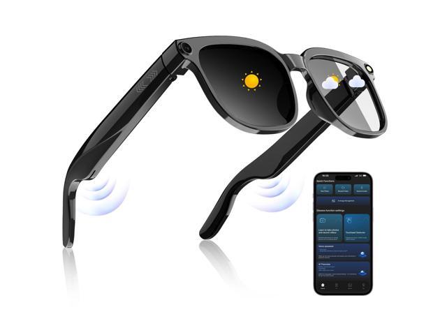AI Smart Glasses with Camera,800W Camera Glasses for Men and Women,Recording Glasses with Cameras,Replaceable Lenses/Real-Time Translation/Voice...