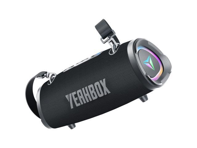 Sonic Boom Portable Bluetooth Speaker, 100W RMS / 120W Peak Power, Deep Bass Stereo Sound, RGB LED Light Show, Bluetooth 5.3, AUX/TF Card, Shoulder.