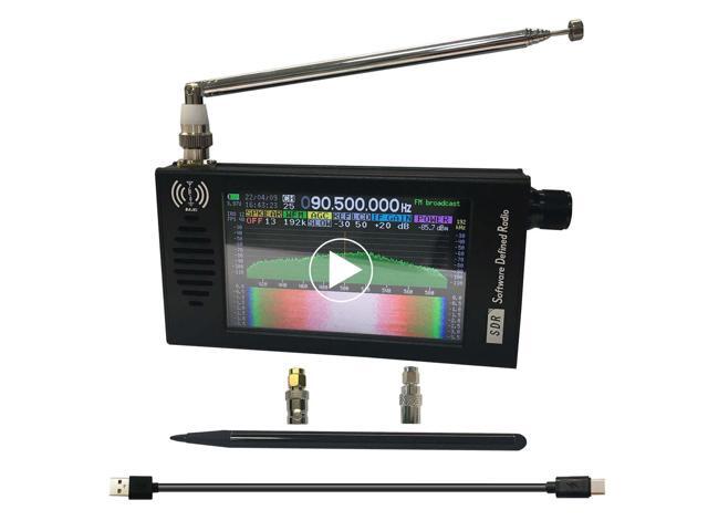 Full-Bands DSP SDR Radio Receiver 4.3 IPS Screen FM/AM/LSB/USB/CW, 192kHz Spectrum Rechargeable 5000mAh Rechargeable Battery Aluminum Alloy Shell...