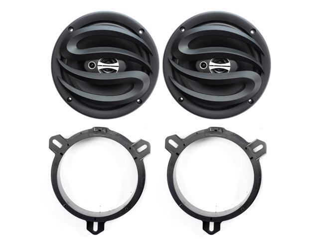 6.5' 3-Way Car Audio Door Speakers (Pair) for Toyota Tacoma/Camry/Highlander/RAV4/Prius,300 Watts max Power,with Adapters and Harness,Full.