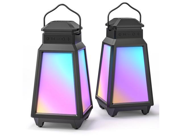 Outdoor Bluetooth Speakers, Wireless Speaker Sync Up to 100 Speakers, IPX5 Waterproof, Beat-Driven Light Show, Night Light, Compatibility with.