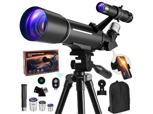 Telescope, Telescope for Kids & Adults, 70mm Aperture 500mm Refractor Telescopes for Astronomy Beginners with Tripod, Moon Filter, Phone Adapter &.