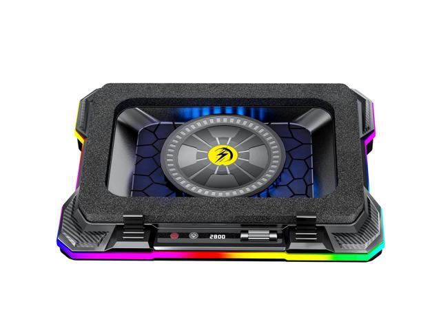 Gaming Laptop Cooler Cooling Pad, Ultra Cooling with 10°C-35°C Temperature Drop, RGB Turbo Fan Stand Base for 14-19 inch Computer Laptops